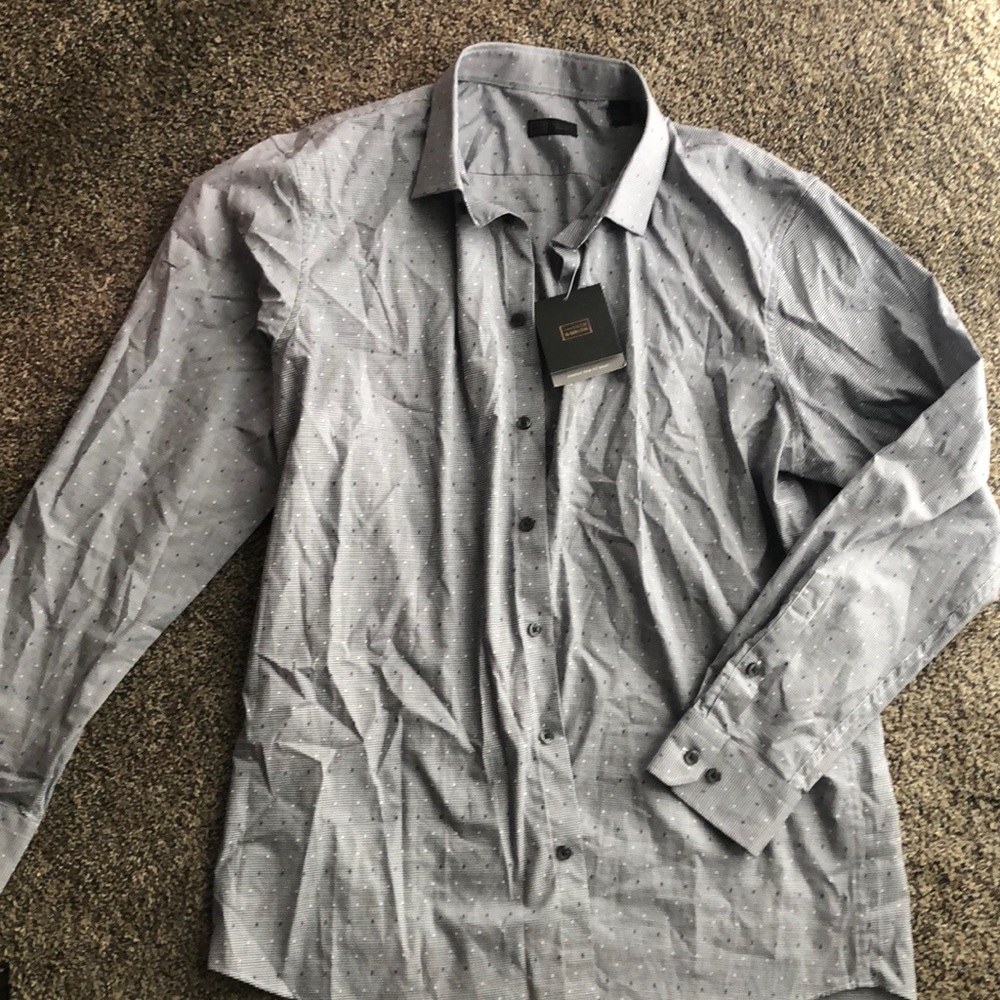 NWT 14th & union trim fit dress shirt size XL